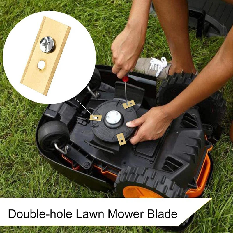 9 / 18 / 30pcs Lawn Robot Blade Plating Lawn Mover Replacement Blade For Worx Landroid Robot Mower Replacement Blade With Screws 4