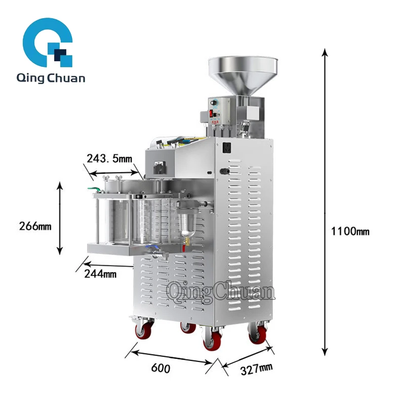 Oil Press Machine S01 3650W Home Peanut Seeds Squeezer Stainless Steel Business Sesame Sunflower Expeller Soybean Extraction 5