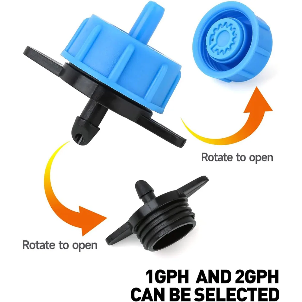 100pcs Pressure Compensating Drippers Drip Irrigation Emitters Watering Irrigation System Garden Lawn Plant Water Sprinkler plants irrigation kits drip irrigation kits garden irrigation kits drip irrigation tool self watering drippers