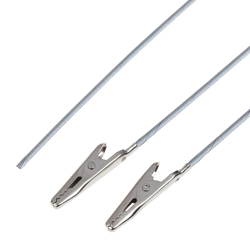 10pcs 15cm Length Non-insulated Electric Test Crocodile Clamp Metal Alligator Clips Silver Tone For Electric Testing Work