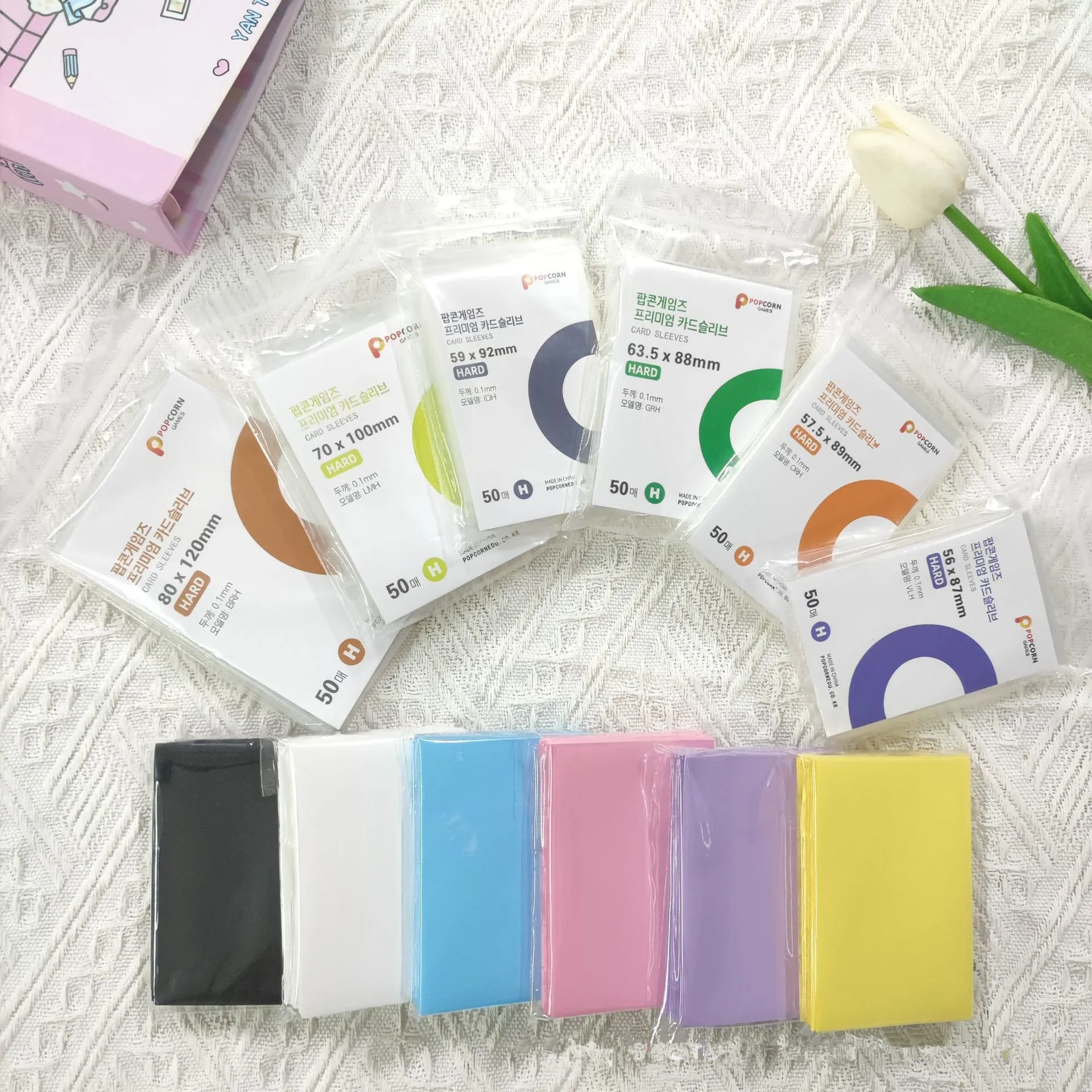 50Pcs Kpop Photocard Pictures Card Holder Clear Popcorn Card