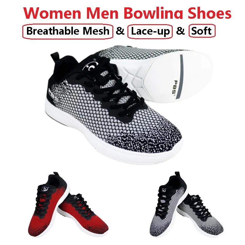 Unisex Breathable Weave Bowling Shoes Women Men Right Hand Non-slip Sneakers Lightweight Sports Bowling Shoes fashion sneakers