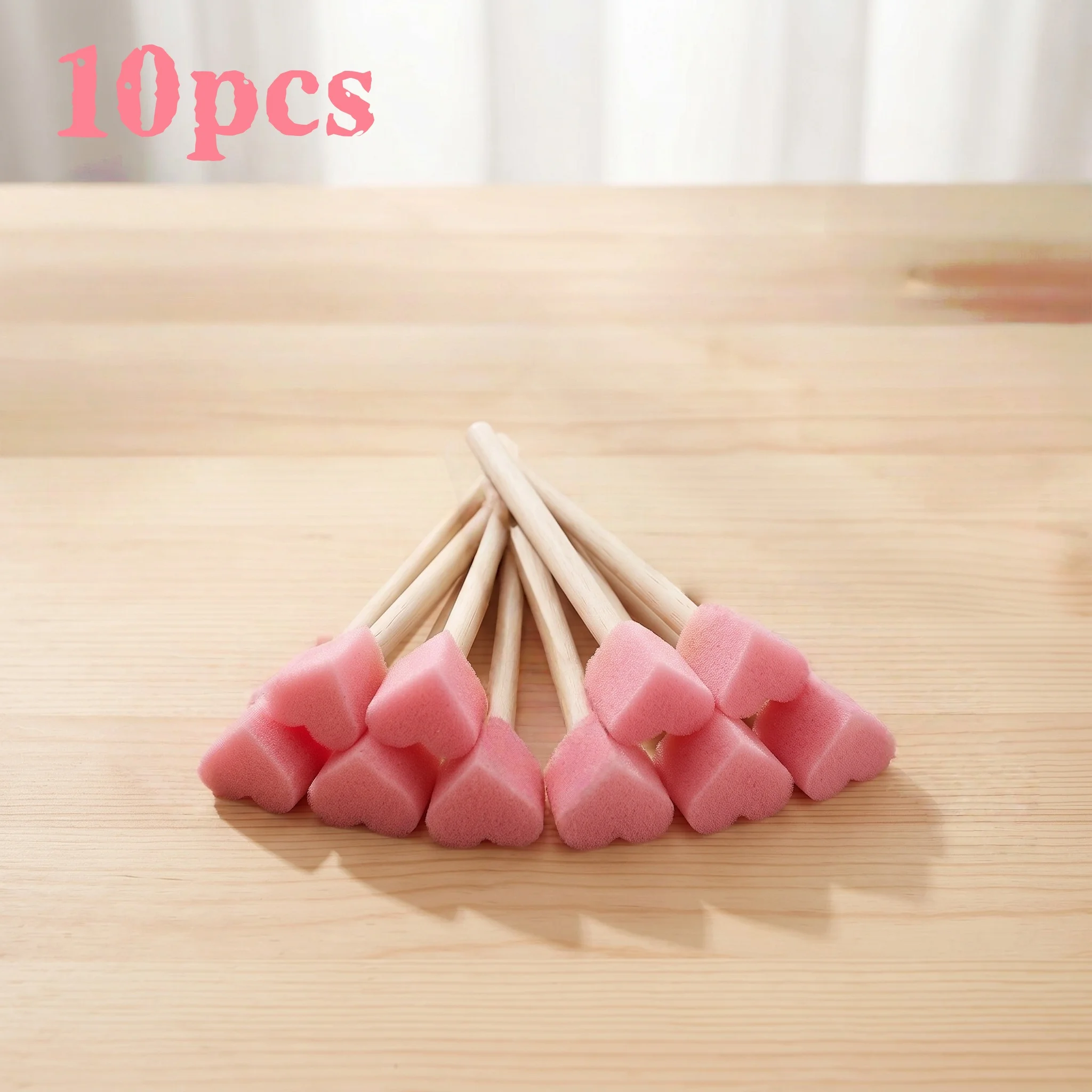 하트 모양 스펀지 페인팅 브러쉬, DIY 공예 및 미술 프로젝트용 사랑 패턴 스탬프, 세척 가능한 미술 도구