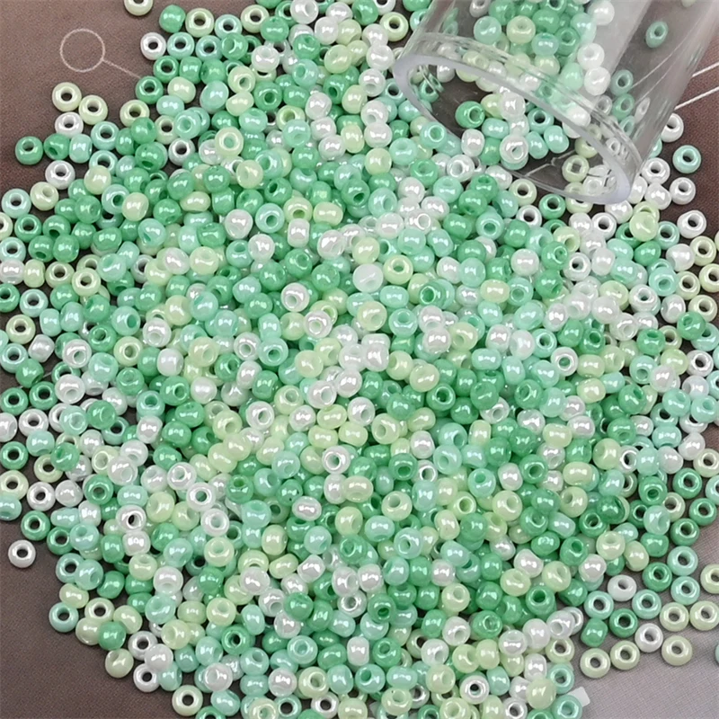 1200 Stück 2 mm tschechische Glas-Mini-Perlen, Perlenfarbe, kleine Pony-Perlen für Handwerk, Schmuckherstellung, DIY-Nähperlen – Detail 12