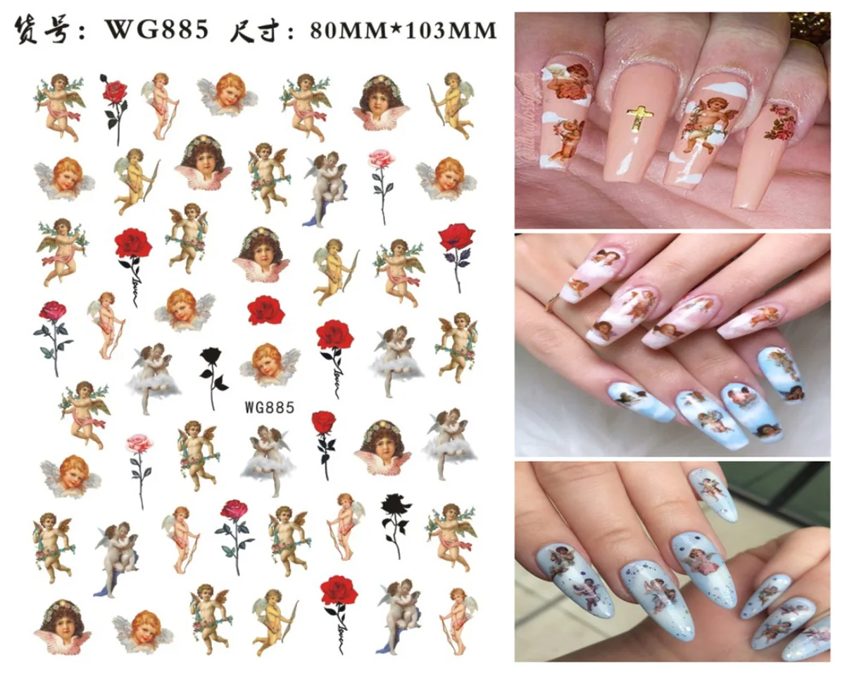 Letter Nail Art Stickers Alphabet Nail Decals Nail Art Supplies 3D