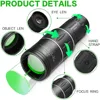 16x52 HD Portable Green Film Monocular Telescope,For Birdwatching Hiking Concert Photography Powerful Long Range Spyglass 4
