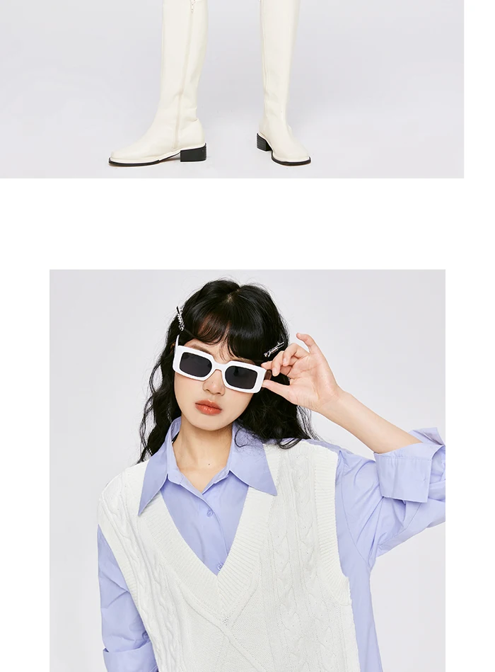 Dress Women Pointed Collar Stitching Fake Two-Piece Split Autumn New Oversize Literary Dress Gentle