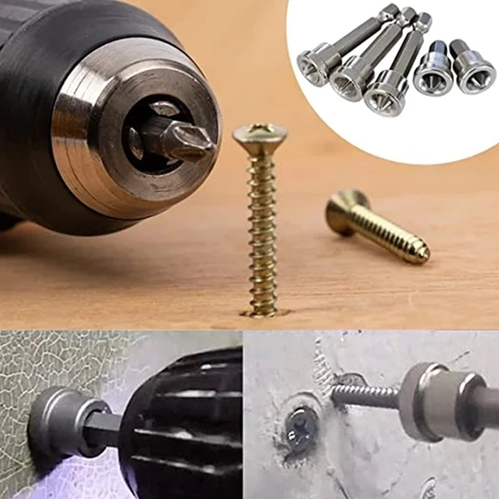 12-teiliges Trockenbau-Bit-Set: 10x 50 Mm PH2-Bits + 2x Magnetische Verlängerungen – Für Gipskarton-Schrauben