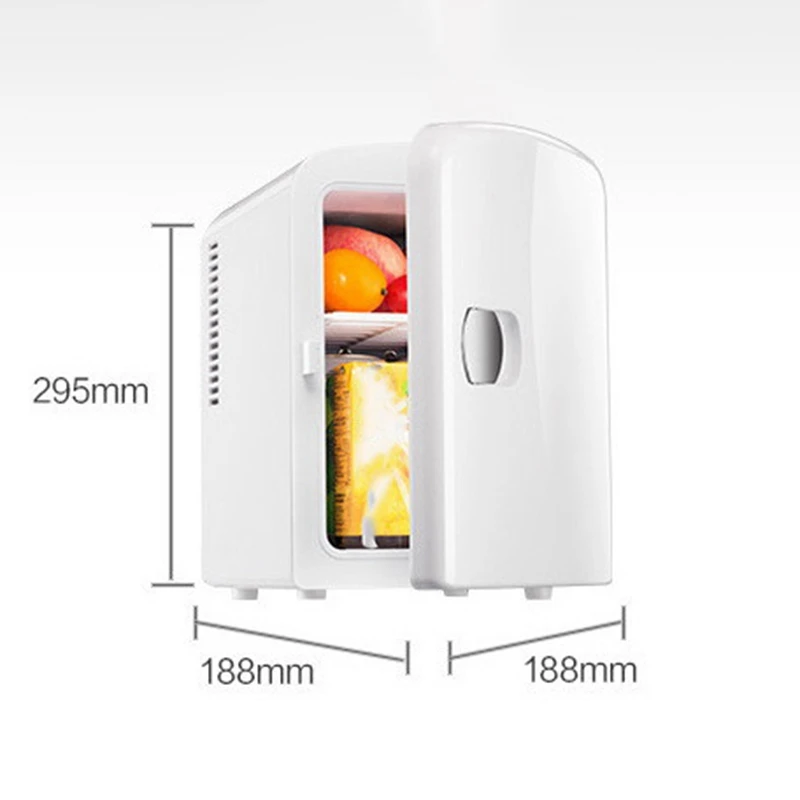 4L Mini Portable Refrigerator Small Car Cooling And Heating Box Car Home Office Travel Cooler Warmer Fridge Freezer