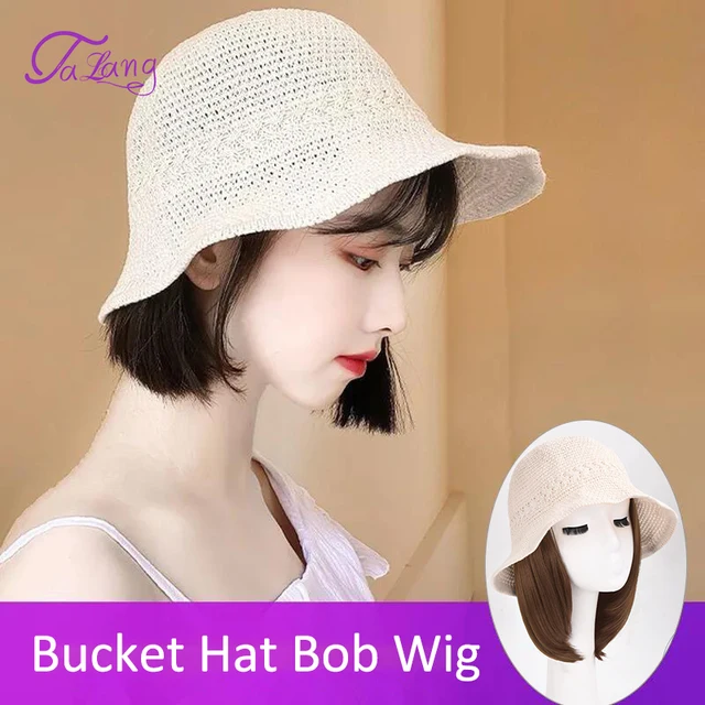 TALANG Hair Wig Fisherman Hat: A Fashionable and Versatile Accessory for Spring and Summer