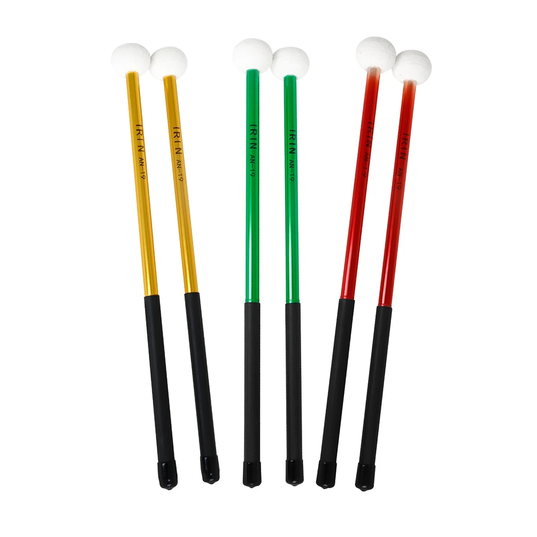 IRIN AN-19 Drumsticks Professional Wooden Tip Drumsticks Alloy Handle Beginner Wooden Percussion Instrument Parts & Accessories