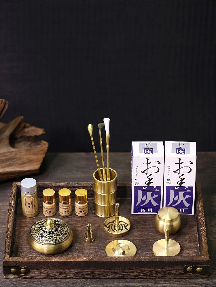 Brass Incense Burner Set Aromatherapy Production Kit Incense Mold Holder Yoga Meditation Home Aromatherapy - Image 2
