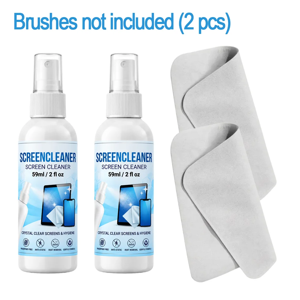 SIKEZHAN Streak-Free Screen Cleaner Kit with Polishing Cloth (2oz)