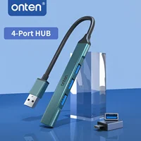 ONTEN Type C HUB 4-in-1 USB to USB 3.0 HUB Splitter Expansion Docking Station Aluminum OTG Adapter Computer Accessories 2