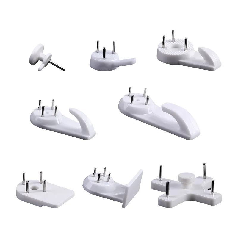Hanging Hooks Picture Frame Hangers Wall Hooks 20PCS MultiFunction Painting Photo Plastic Nail Hanger Home Decor