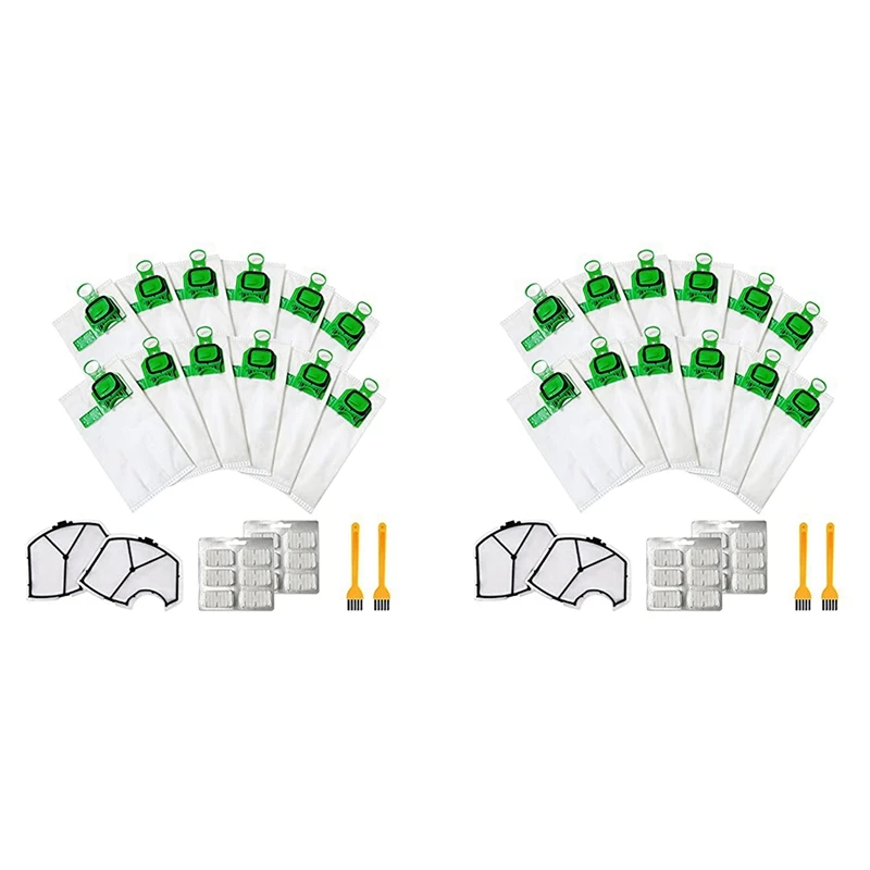2X Per Kit Sacchetto Aspirapolvere Kobold Compatibile Per Vorwerk Kobold Vk140 Vk150-A