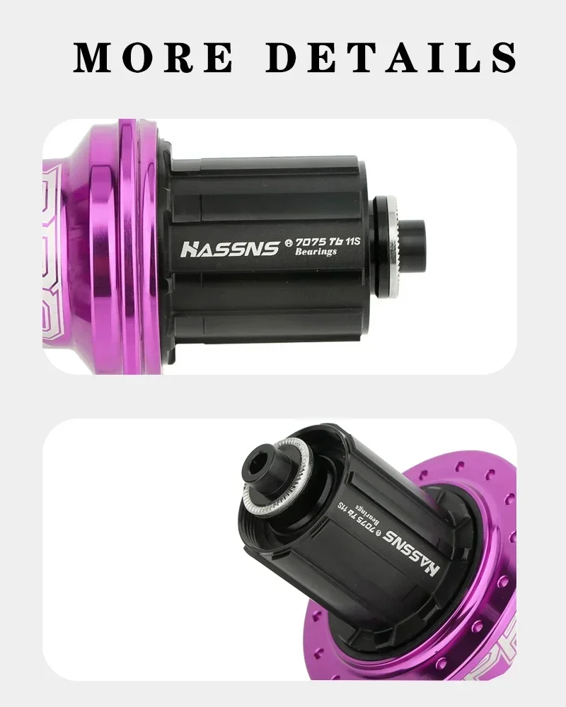 HASSNS PRO 7 32-Loch-MTB-Naben 7 8 9 10 11 12-Gang-MTB-Naben laute Würfel K7 24/32-Loch-Nabe für Fahrrad MTB-Hinterradnabe Schnellspanner – Detail 11