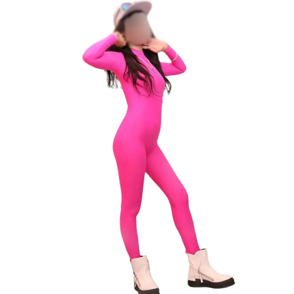 

Woman Bodysuits Buttock Lift Onesie High Collar Full-Body Jumpsuits Fashion Tights Sexy Underwear Zentai Long Sleeved Pantyhose