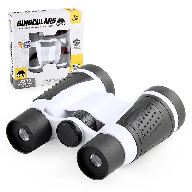 

Binoculars Toy Outdoor Observing Tool High Resolution 8X Portable Bird Watching Optics Telescope Science Education Kids Gifts