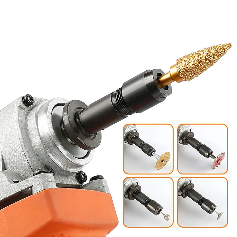 

3/6mm Angle Grinder To Straight Grinder Adapter High Carbon Steel Grinder Chuck For 100-type Angle Grinder Grinding Polishing