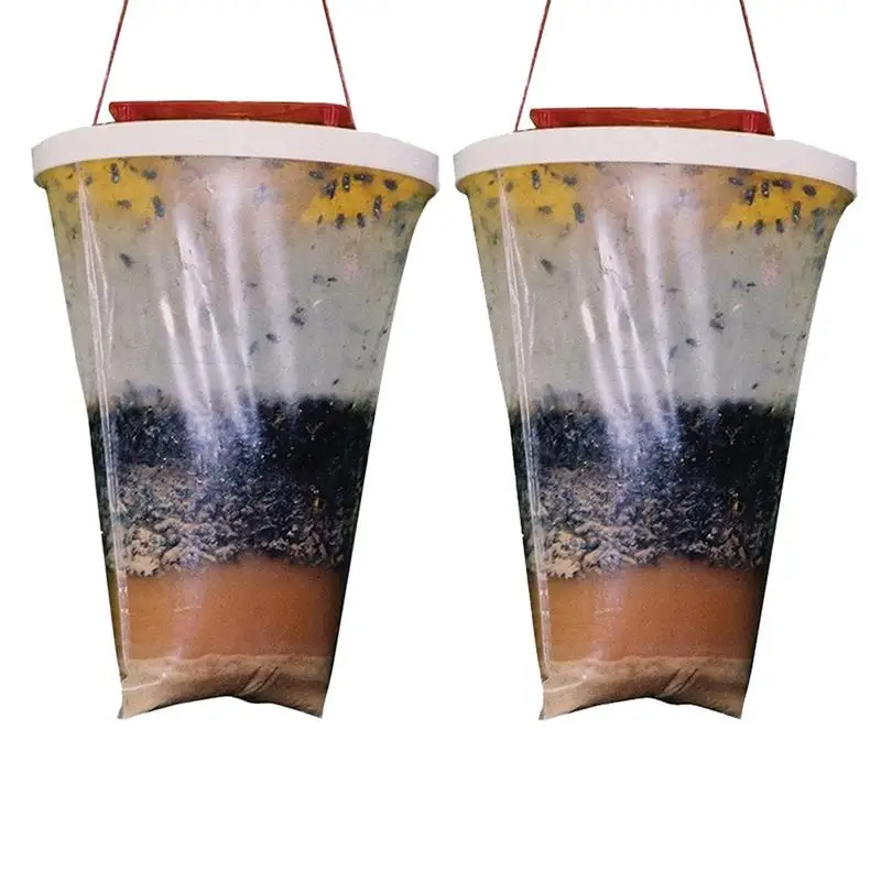 

Fly Catcher Trap Fly Trap Fly Traps Outdoor Outdoor Fly Catcher 2 Pack Outdoor Fly Bags With Fly Attractant Lures Fly Trapper