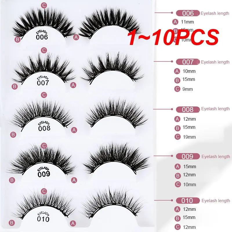 

1~10PCS Magnetic Eyeliner Liquid False Eyelashes Set Eyelashes Extended Thicken Waterproof Long Lasting Eye Cosmetic Set