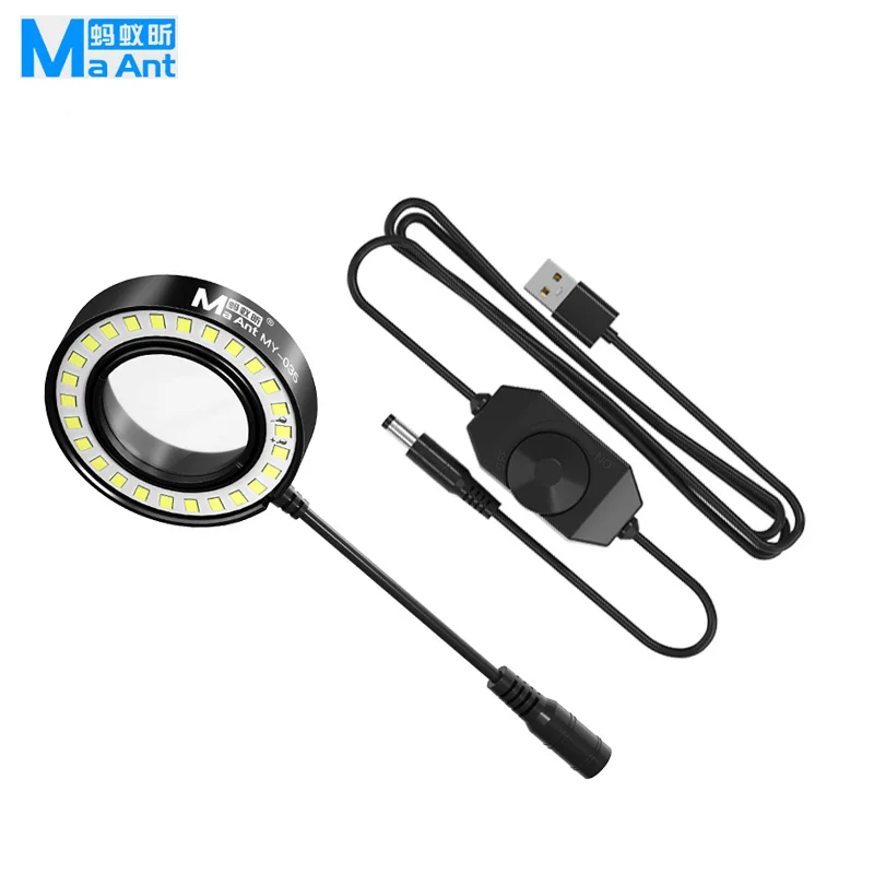 

Ma Ant LED MICROSCOPE DUST SPECULAR LIGHT SOURCE used to monocular or type microscopes Compatible with a variety of model