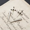 Vintage Dark Gothic Kinitial Sword Earrings For Women Men Dagger Piercing Earring Ear Jacket Punk Goth Halloween Jewelry Gift 6