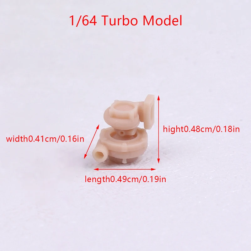 1/64 Turbo Model Car Engine Supercharged Turbo Model Garage Parts 3