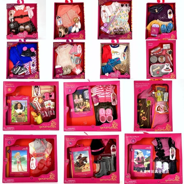 Our Generation Doll Playsets 18 Inch Doll Accessories Fashion Shoes Pets Set Toy Girl's Play Birthday Gifts -