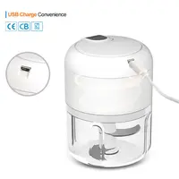 250ml Rechargeable Kitchen Portable Electric Garlic Vegetable Chopper Mini Food Processor Food Blender 5