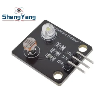 Resistore fotosensibile Sensori di luce Sensori analogici in scala di grigi Scheda elettronica Modulo di tracciamento rilevatore di linea per kit fai da te Arduino
