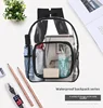 PVC Transparent Backpack Durable Clear Small Backpack Portable Lightweight Mini Cute Clear Bag for Work Outdoor Sports 2