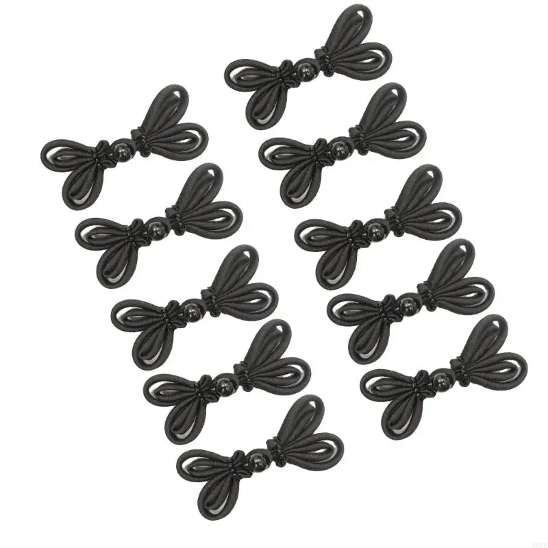 10 PCs Chinesische Knoten Knöpfe traditionelle Cheongsam -Knöpfe Verschlussnähung Verschluss chinesische Schließknöpfe für Frau – Detail 9