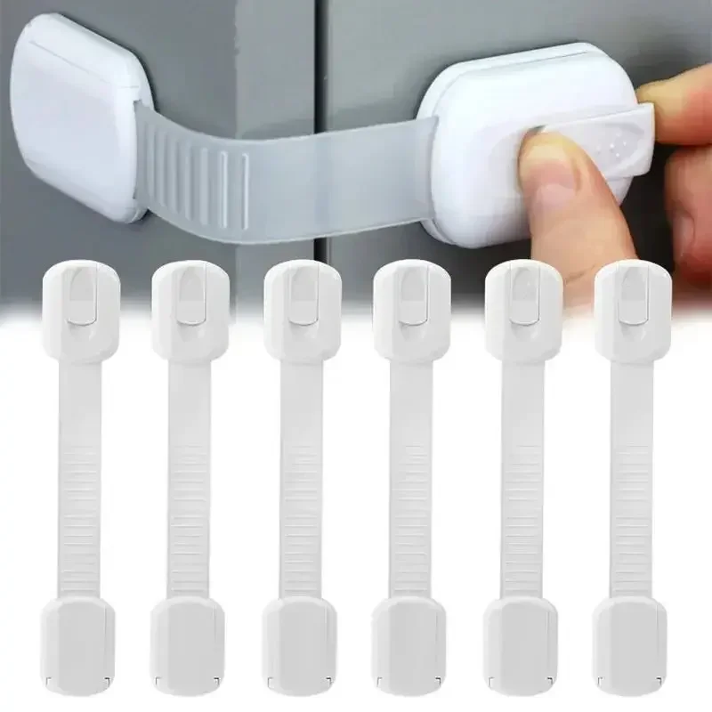 3/5/10Pcs/Lot Child Lock Protection Children Baby Drawer Anti-opening Cabinet Door Refrigerator Anti-pinch Safety Lock Buckle