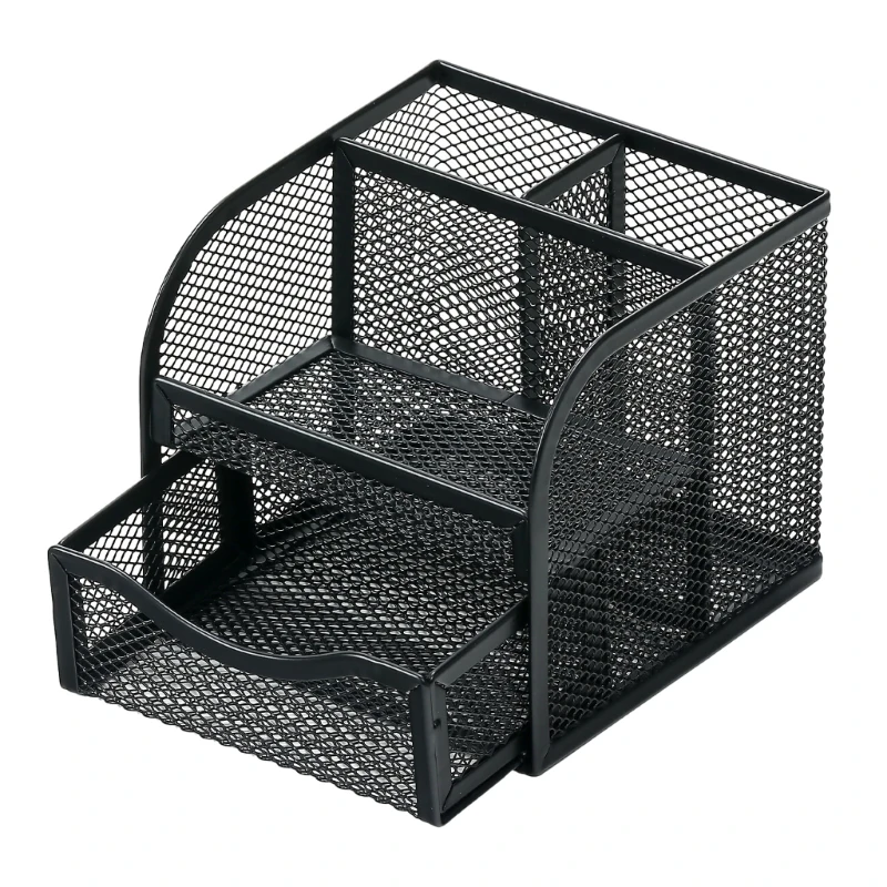 

Metal Mesh Desk Organisers and Pen Holder Multifunctional Office Desk Organisers
