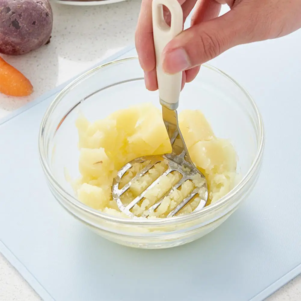 

Fast Potato Masher Good Grip Potato Masher Effortless Stainless Steel Potato Masher Crusher for Home Kitchen Pusher for Smooth