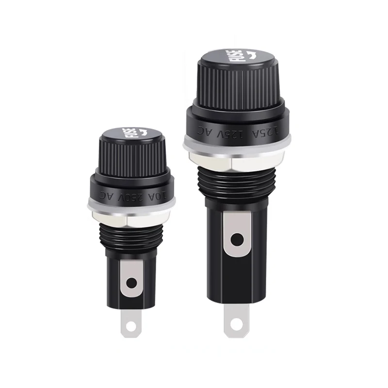

Fuses 5*20 6*30 High Temperature Resistant Bakelite Fuseholder 250V 10A Black