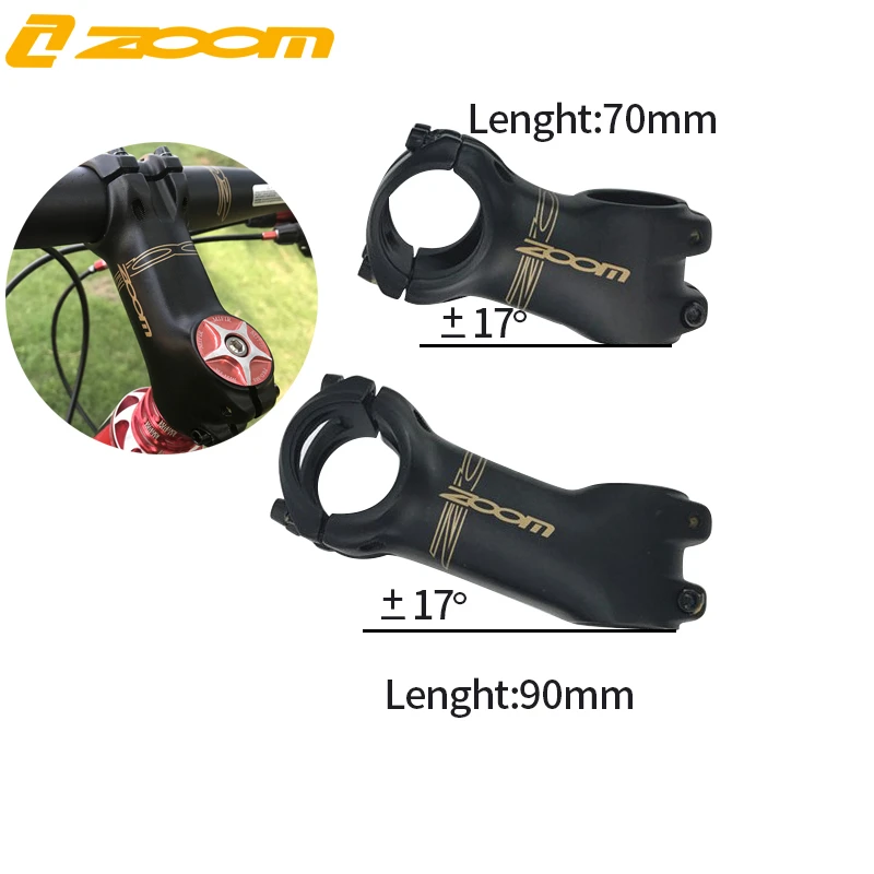 Zoom 31.8mm Ultralight Bicycle Handle Bar 70mm 90mm Mtb Bike Short