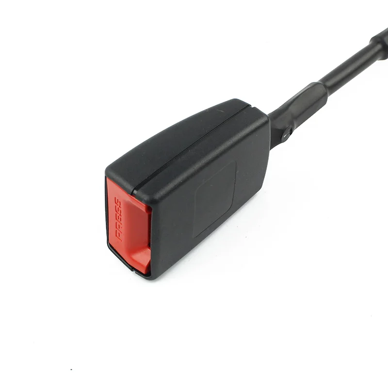 Long Stalk L=225mm Black Color 21.5mm Tongue Plastic Car Seat Belt Buckle (FED017-225)