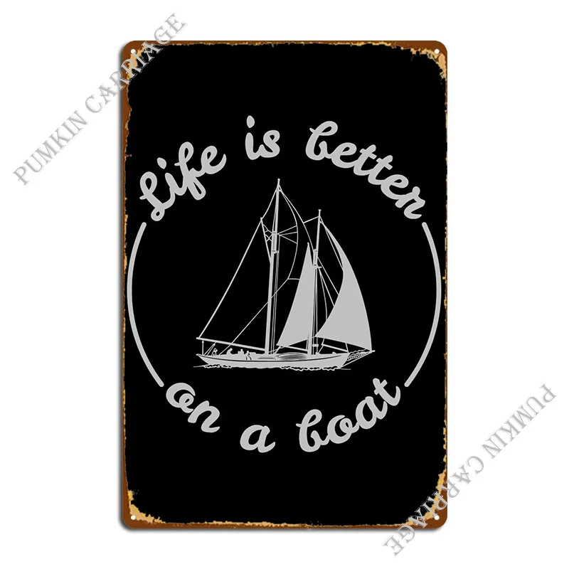 

Sailing Gift Boating Metal Plaque Bar Garage Decoration Decoration Cinema Tin Sign Poster