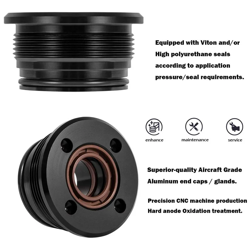 Boat Accessories Trim Cylinder RAM Rebuild Kit Fit for Volvo Penta Trim Cylinder 3860881 290 872612 872837 Duo Prop (2 Pack)