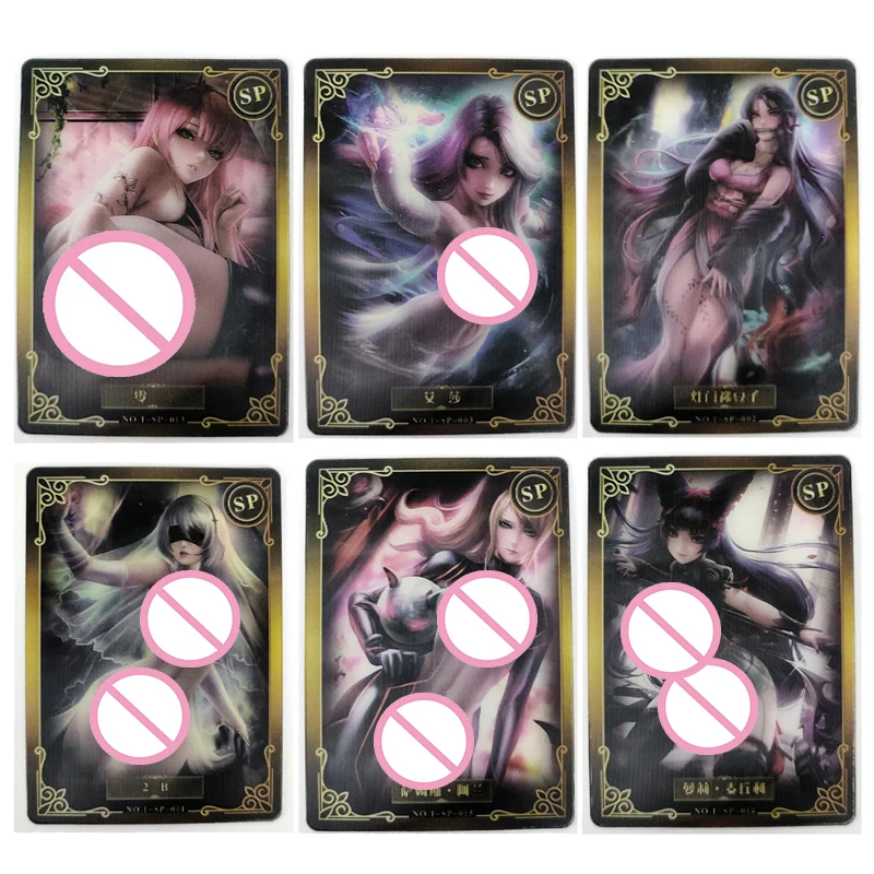 

История богини Fuku Li Ji SP Card Kamado Nezuko Yorha No 2 Тип B Hyuga Hinata Shenhe детские игрушки коллекция подарки на день рождения