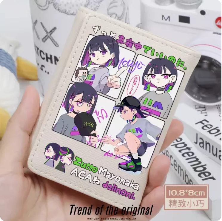 Anime Zutto Mayonaka delinoni Fashion Wallet PU Purse Card Coin Hasp Money Bag Cosplay Gift B122