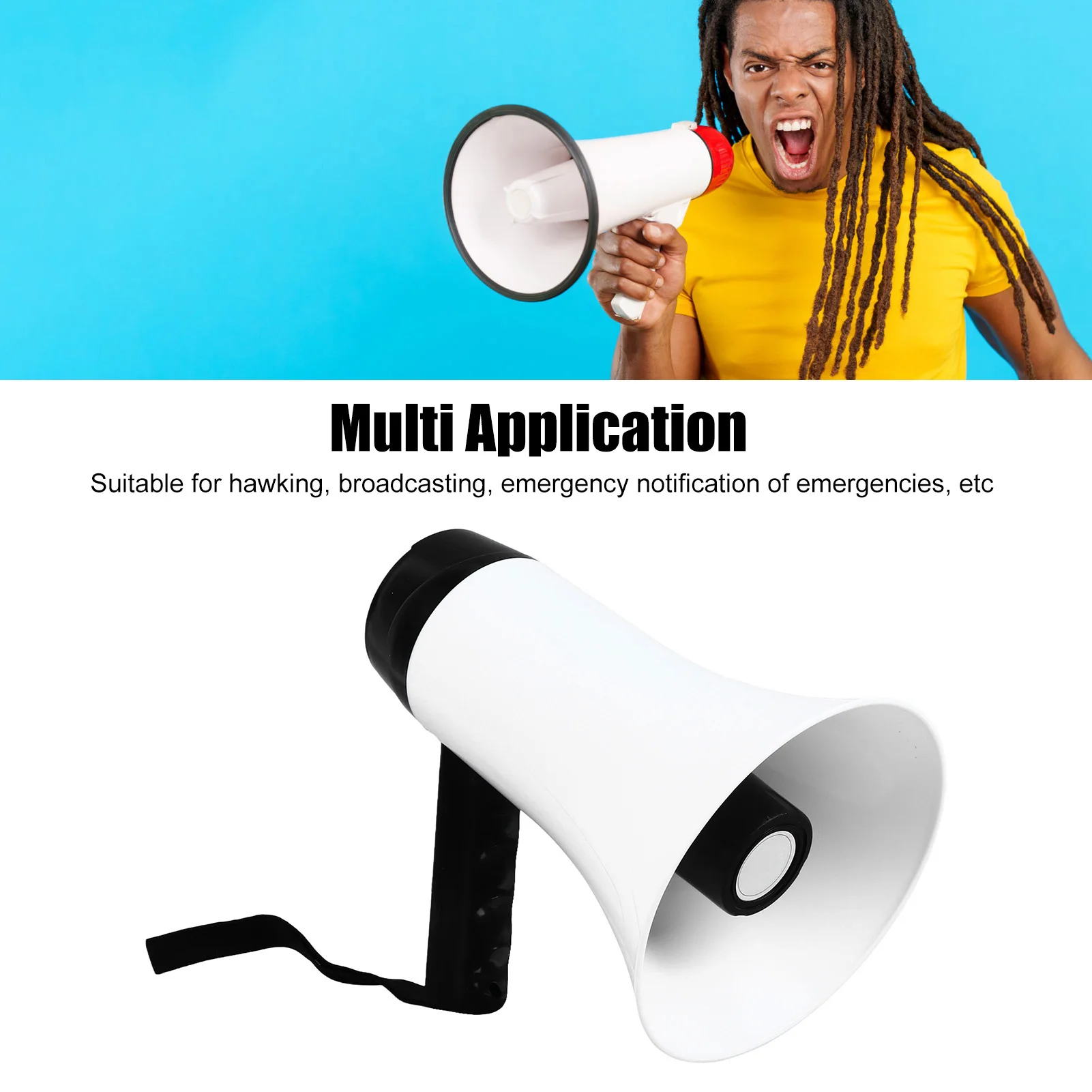 Handheld Megaphone Rechargeable Support Recording Portable Bullhorn for Broadcasting Stall handheld megaphone