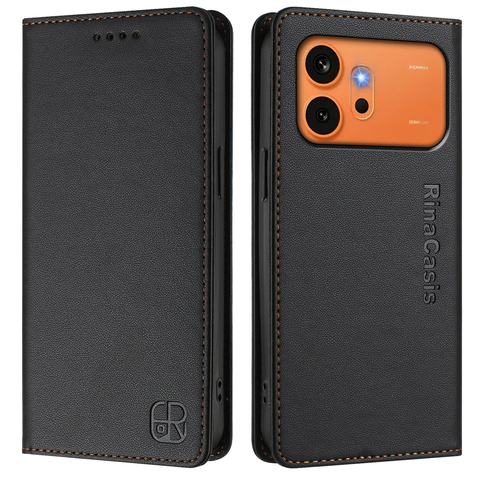 Luxury Anti-Theft Wallet Flip Cover Phone Case - Premium Smart Leather Coque