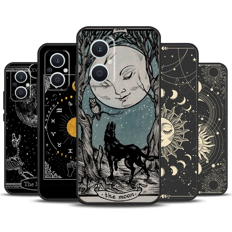 Witches Moon Tarot Phone Case - Mystical Design Protective Cover