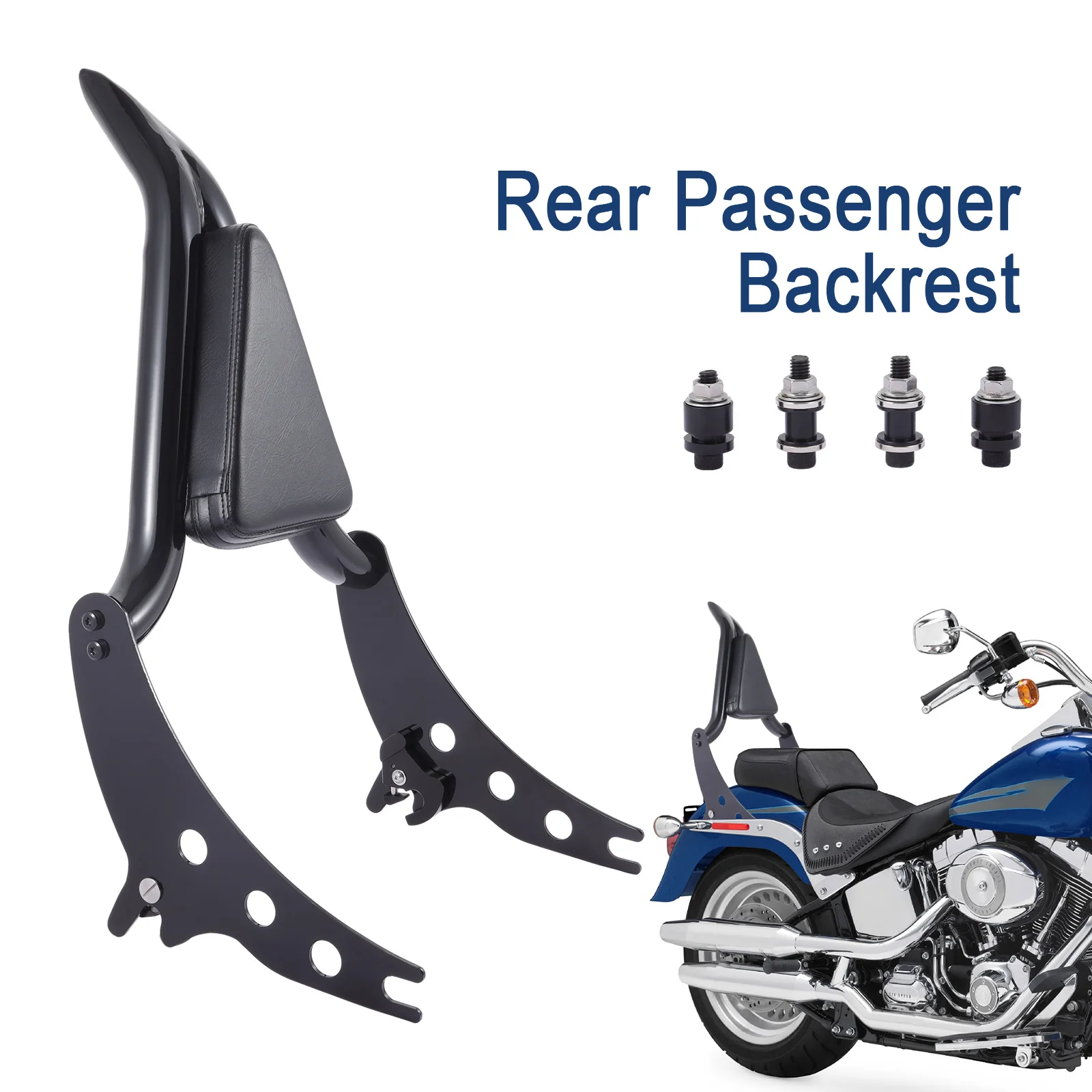 

Motorcycle Seat back sissy bar backrest suitable for For Harley Breakout Hard Candy Custom FXSB Fat Boy FLFBS 114