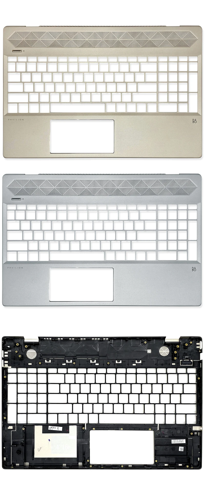 Upper lower cover For HP 15-CS 15-CW TPN-Q208 Q210 screen back case frame bezel palm rest bottom shell hinge cover L23879-001