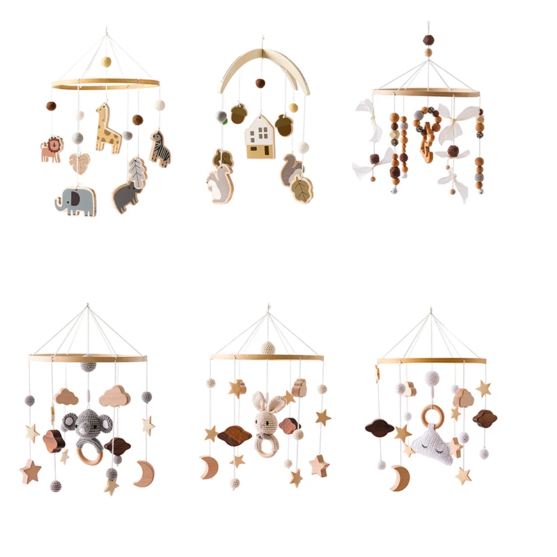 

Baby Rattles Crib Mobiles Toy 0-12 Months Bell Musical Box Newborn Crib Bed Bell Toddler Rattles Forest Animals Musical Toy Gift